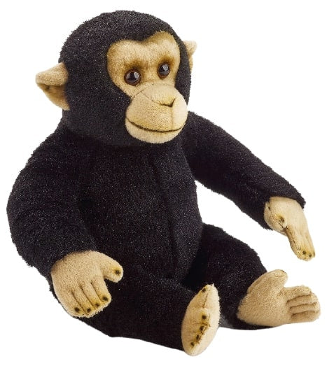 knuffelchimpansee junior 31 cm pluche zwart