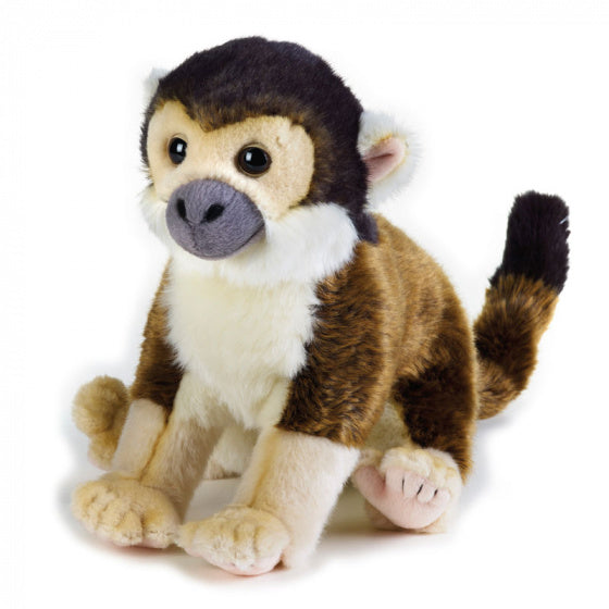 knuffelaap junior 25 cm pluche bruin/zwart