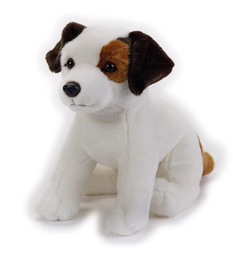 knuffelhond junior 33 x 26 cm pluche wit
