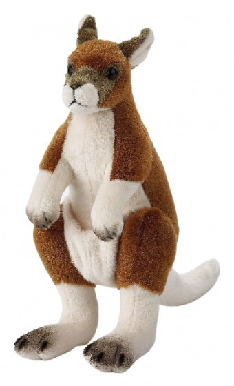 knuffelkangoeroe junior 27 cm pluche bruin