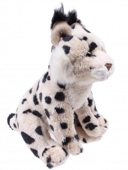knuffellynx junior 17 x 20 cm pluche beige