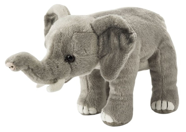 knuffelolifant junior 23 cm pluche grijs