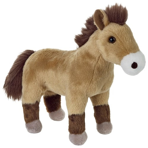 knuffelpaard junior 24 cm pluche bruin