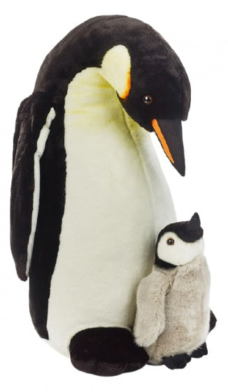 knuffelpinguïn junior 70 cm pluche wit