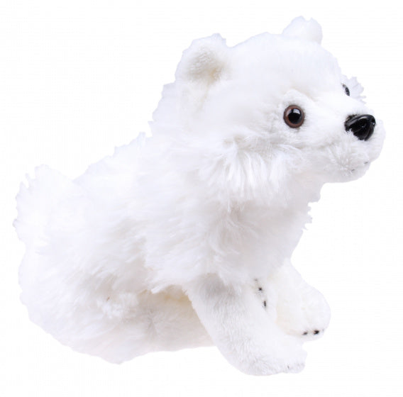 knuffelpoolvos Baby Polari 17 cm pluche wit