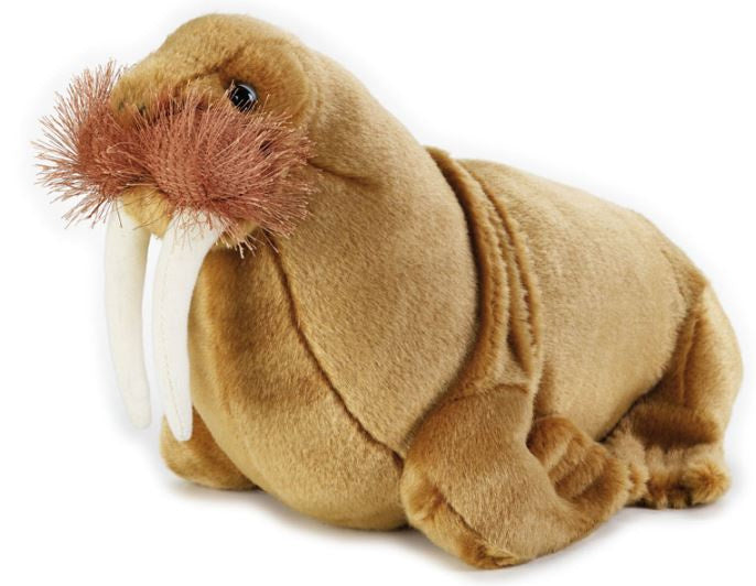 knuffelwalrus junior 28 cm pluche bruin