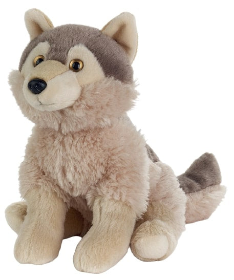 knuffelwolf junior 24 cm pluche grijs