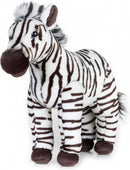 knuffelzebra junior 28 cm pluche zwart/wit