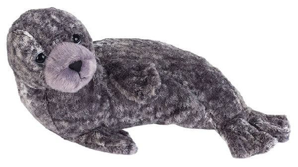 knuffelzeehond junior 30 cm pluche grijs