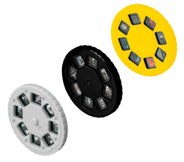 ruimteprojector junior 10 cm geel 5-delig