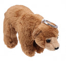 sleutelhanger beer 12 cm pluche bruin