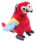 sleutelhanger papegaai 12 cm pluche rood