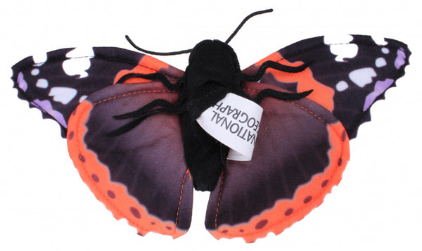 vingerpop vlinder 22 cm pluche zwart