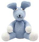knuffeldier konijn gehaakt 20 cm blauw
