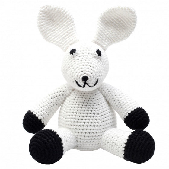 knuffeldier konijn gehaakt 20 cm wit