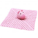 knuffeldoekje giraffe gehaakt 10 cm roze