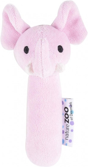 rammelaar olifant biologisch 14 cm roze