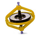 gyroscoop Wonder junior 7,5 cm staal geel 2-delig