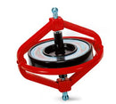 gyroscoop Wonder junior 7,5 cm staal rood 2-delig
