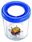 insectenpot junior 10 x 10 cm transparant/blauw