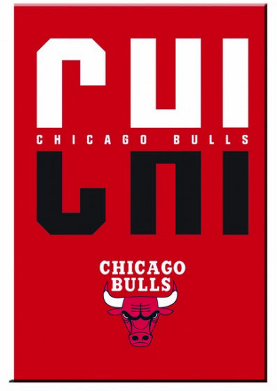 notitieboek Chicago Bulls 25 x 17 cm B5 karton/papier rood