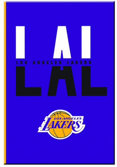 notitieboek Los Angeles Lakers 25 cm B5 karton/papier kobalt