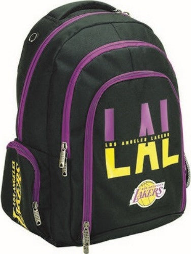 rugzak LA Lakers junior 28 liter polyester zwart/paars/geel