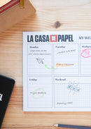 weekplanner A4 papier wit 54 vellen