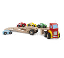 autotransporter junior hout rood/bruin 2-delig
