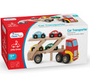 autotransporter junior hout rood/bruin 2-delig