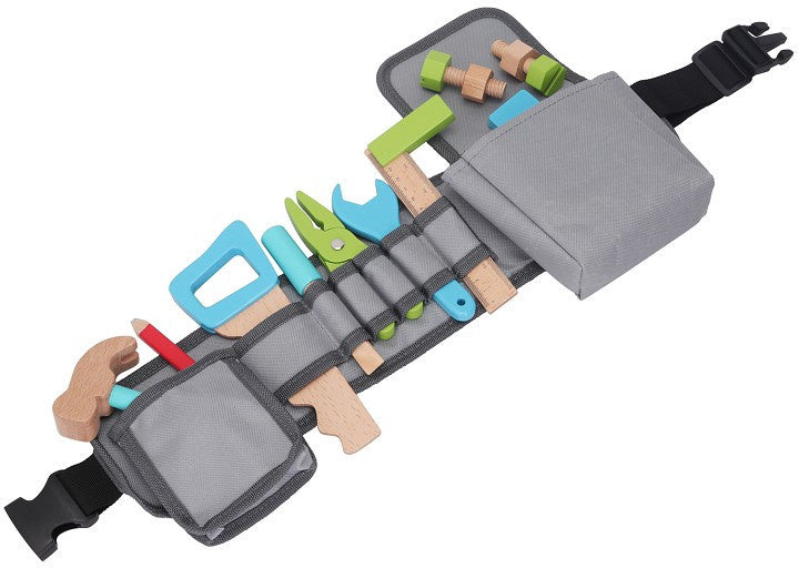 gereedschapsriem junior 48 cm blauw 18-delig