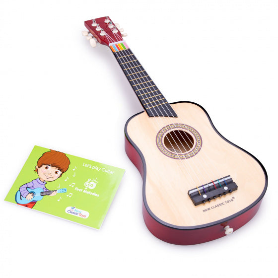 gitaar De Luxe junior 64 cm hout naturel 4-delig