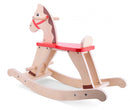 hobbelpaard junior 78 x 32 cm hout blank/rood