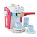 koffiezetter junior 19 cm hout rood 5-delig