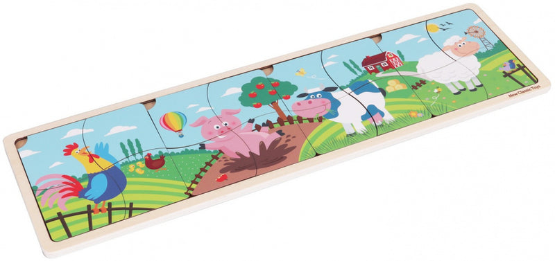 legpuzzel boerderij junior hout 17-delig