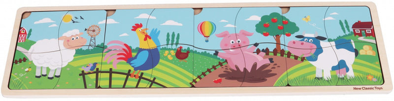 legpuzzel boerderij junior hout 17-delig