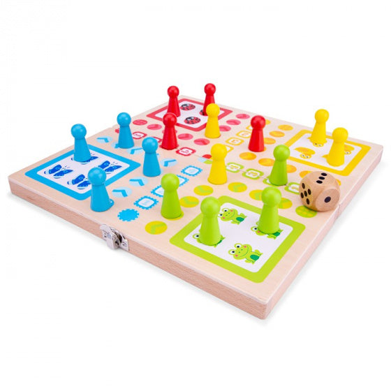 ludo junior 26 cm hout 21-delig