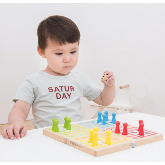 ludo junior 26 cm hout 21-delig