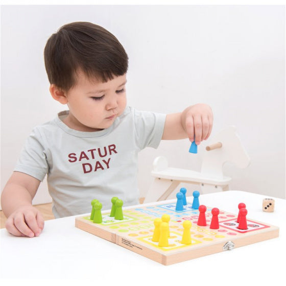 ludo junior 26 cm hout 21-delig