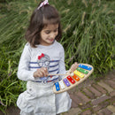 Metallofoon 8-toons 26 cm hout/staal 3-delig