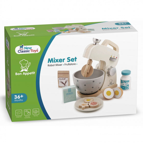 mixerset junior 20,8 x 18,2 cm hout bruin 7-delig