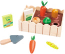 moestuinset junior 20 x 14,3 cm hout 5-delig