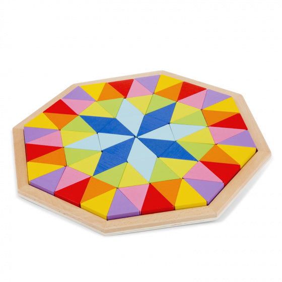 octagon puzzel junior 29,5 cm hout 73-delig