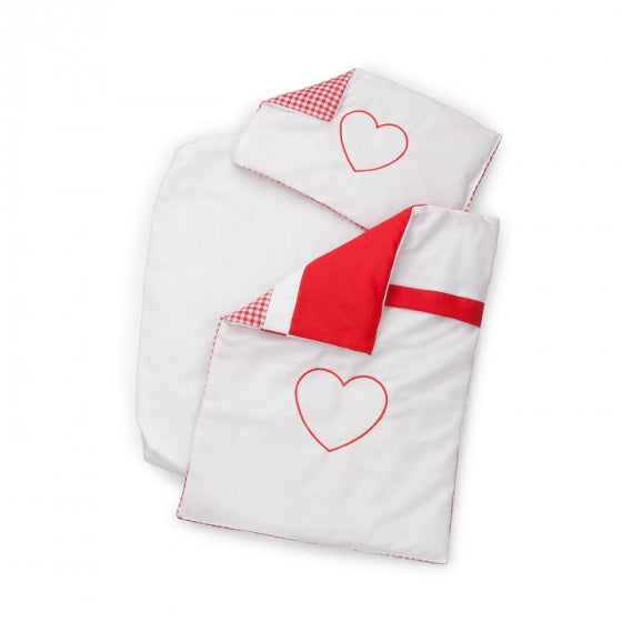 poppenbeddengoed junior 40 x 30 cm textiel rood