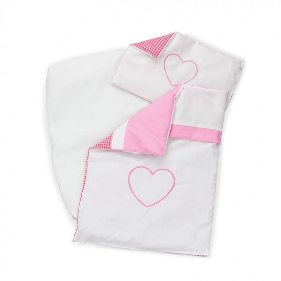poppenbeddengoed junior 40 x 30 cm textiel roze