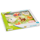 vormenpuzzel Chunky Farm junior hout 9 stukjes