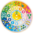 puzzelklok junior 30 cm hout 13-delig