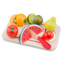 snijset fruit junior 24 cm hout 8-delig