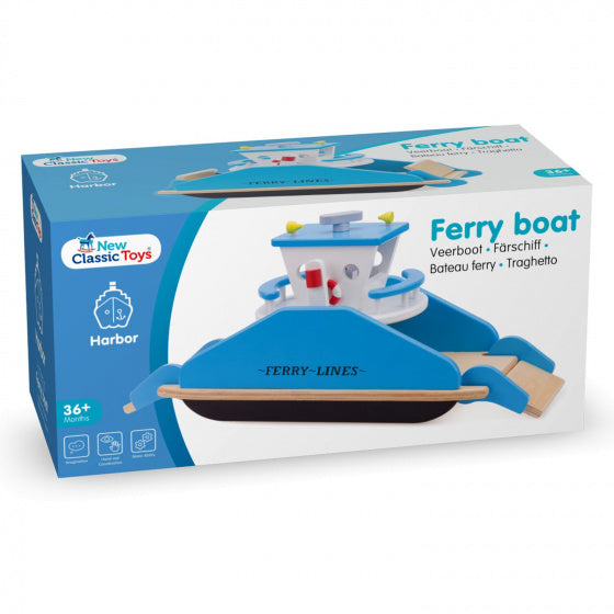 veerboot Havenlijn junior 44 cm hout blauw