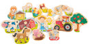 vormenpuzzel boerderij junior hout 17-delig